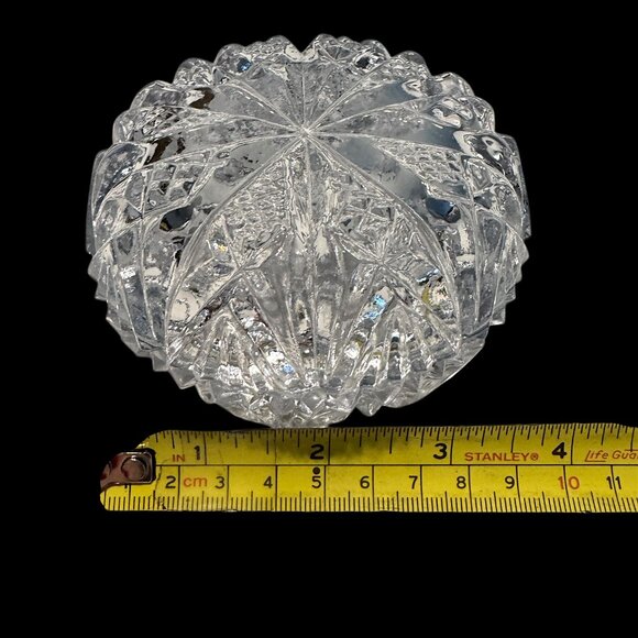 Clear Glass Trinket Dish or Small Candy Bowl Round Dome with Lid - Picture 4 of 4